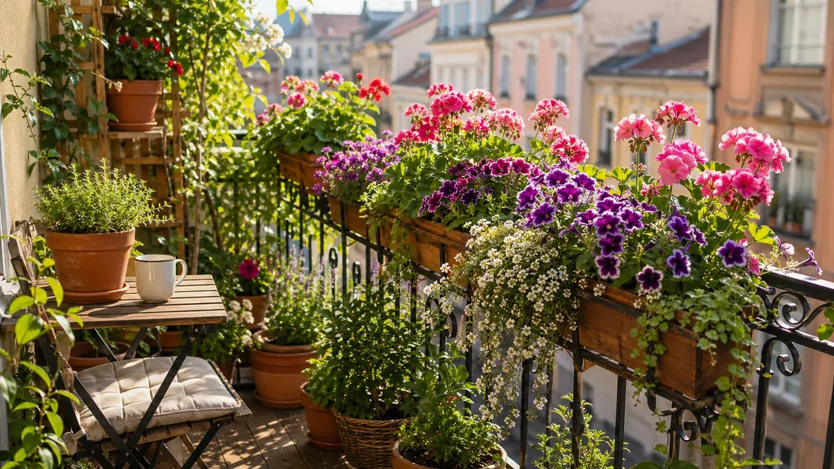 Cum să amenajezi un balcon cu flori — ghid pas cu pas